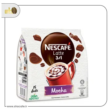 بسته قهوه فوری نسکافه لاته مدل Mocha-یک بسته 15عددی